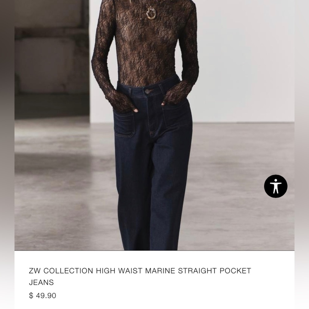 Zara Marine Pocket pants